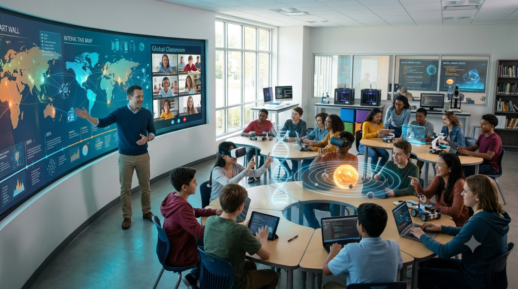 Technology Is Revolutionizing Education: Embracing Digital Tools To Strengthen Learning, Engagement, And Student Development In The Classroom.