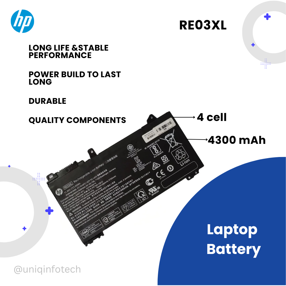 HP ProBook 430 G6, 440 G6 RE03XL Laptop Battery - Image 2