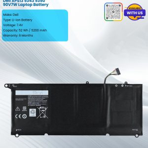 Dell XPS13 9343 9350 90V7W Laptop Battery