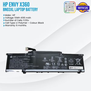 HP Envy X360 BN03XL Laptop Battery