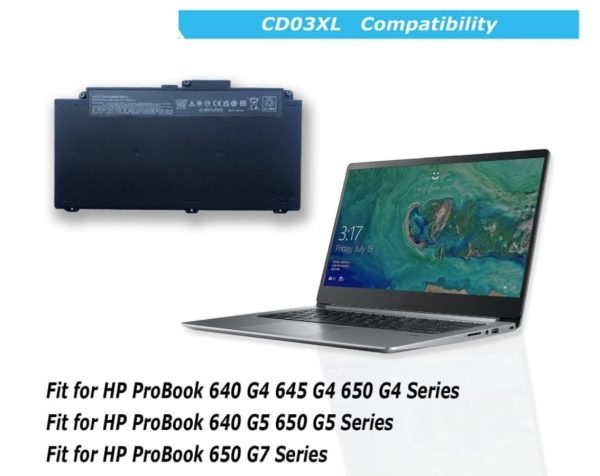 HP ProBook CD03XL 640 G7 Laptop Battery - Image 3