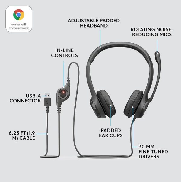 Logitech H390 USB Headset - Image 4