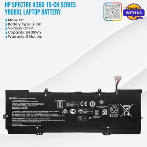 HP Spectre x360 15-ch series YB06XL Laptop Battery