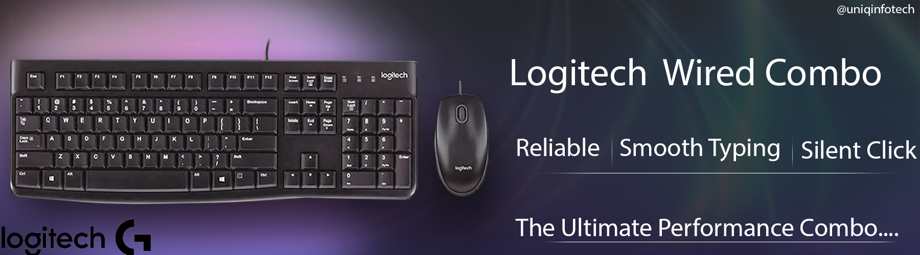 Logitech Wired Keyboard &Amp; Mouse Combo