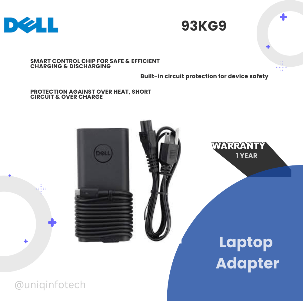 Dell 130-Watt Ac Power Adapter With Usb Type-C Connector - 93Kg9 - Image 6