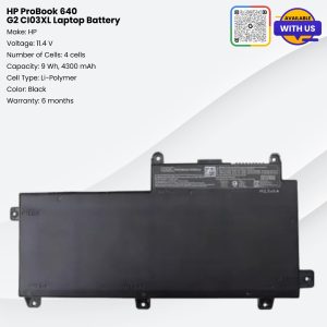 HP ProBook 640 G2 CI03XL Laptop Battery