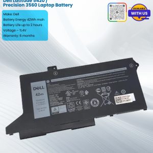 Dell Latitude 5420 / Precision 3560 Laptop Battery