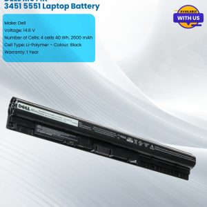 DELL M5Y1K 3451 5551 Laptop Battery