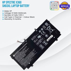 HP Spectre x360 SH03XL Laptop Battery