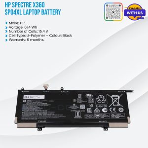HP Spectre X360 SP04XL Laptop Battery