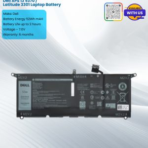 Dell XPS 13 9370 / Latitude 3301 Laptop Battery