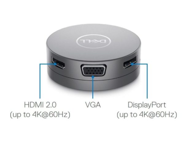 Dell DA310 Pro 7-in-1 USB-C Travel Hub Docking Station - Image 2