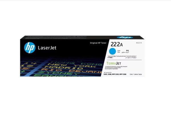 HP 222A Cyan LaserJet Toner Cartridge