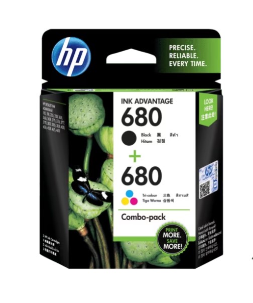 HP 680 Color/Black Ink Cartridge Combo 2-Pack