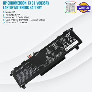 HP Chromebook 13 G1-V6Q35AV Laptop Notebook Battery