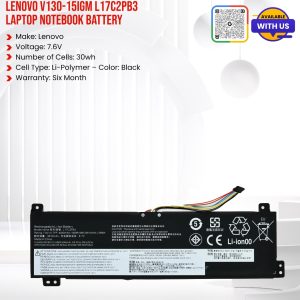 LENOVO V130-15IGM L17C2PB3 Laptop Notebook Battery