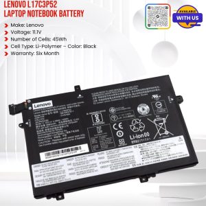 LENOVO L17C3P52 Laptop Notebook Battery