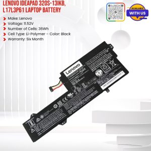 Lenovo IdeaPad 320S-13IKB, L17L3P61 Laptop Battery