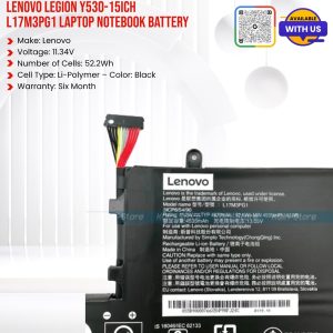 LENOVO LEGION Y530-15ICH L17M3PG1 Laptop Notebook Battery