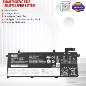 LENOVO Thinkpad P43s L18M3P73 Laptop battery