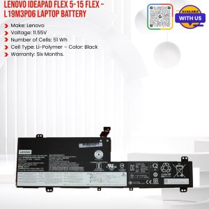 Lenovo IdeaPad Flex 5-15 Flex - L19M3PD6 Laptop Battery