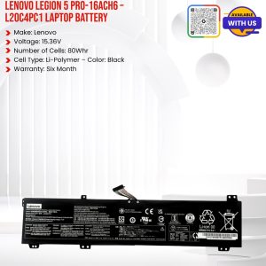Lenovo Legion 5 PRO-16ACH6 - L20C4PC1 Laptop battery