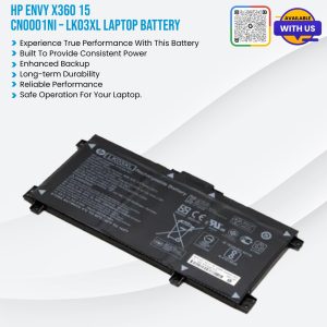 HP ENVY X360 15-CN0001NI – LK03XL Laptop Battery