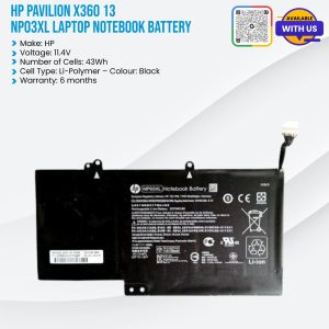 HP Pavilion x360 13-NP03XL Laptop Notebook Battery