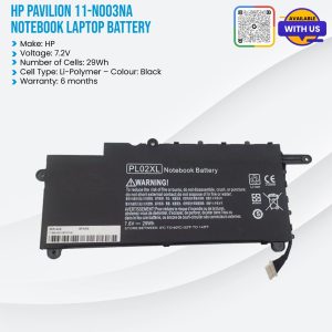 HP Pavilion 11 X360 PL02XL Notebook Laptop Battery