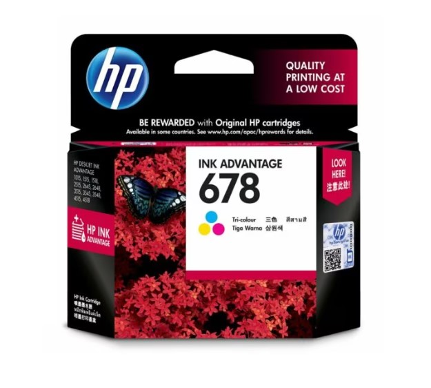 HP 678 Tri-color Ink Cartridge