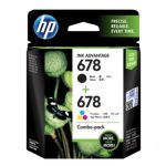 HP 678 Tri-C010r/Black Ink Cartridge Combo 2-Pack