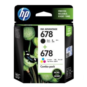 HP 678 Tri-C010r/Black Ink Cartridge Combo 2-Pack