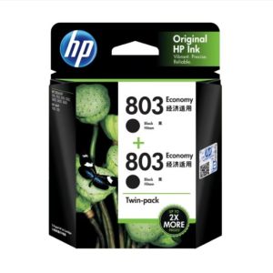 HP 803 Color/Econ Black Ink Cartridge Combo 2-Pack