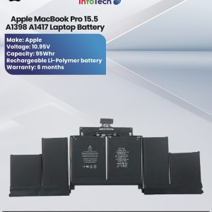 Apple MacBook Pro 15.5" A1398 A1417 Laptop Battery