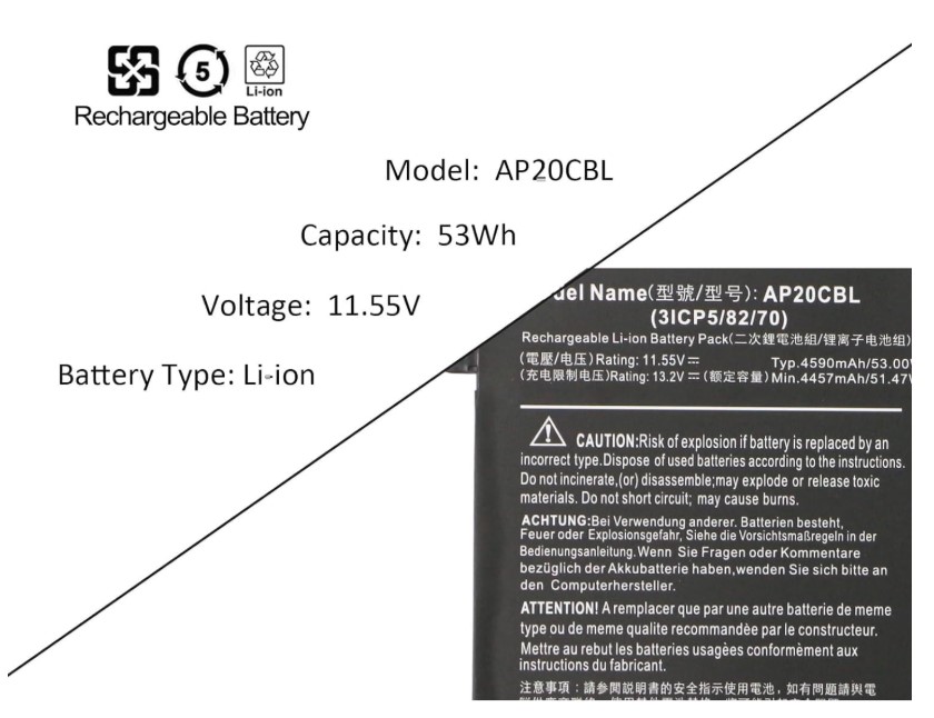 Acer Aspire 5 A515-46-R14K Laptop Battery - Image 3