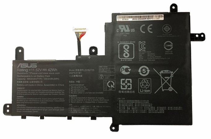 Asus VivoBook X530UA B31N1729 Laptop Battery