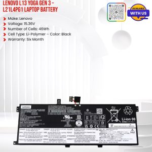 LENOVO L13 Yoga GEN 3 - L21L4PG1 Laptop Battery