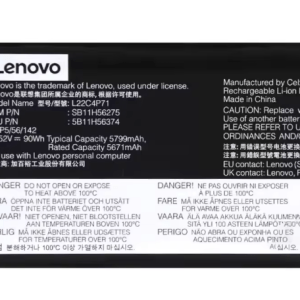 Lenovo ThinkPad P16V G1 2023 L22C4P71 Laptop Battery