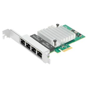 EIRA PCIe x1 to 4-Port Gigabit LAN Card (RTL8111H Chipset) ER3015H