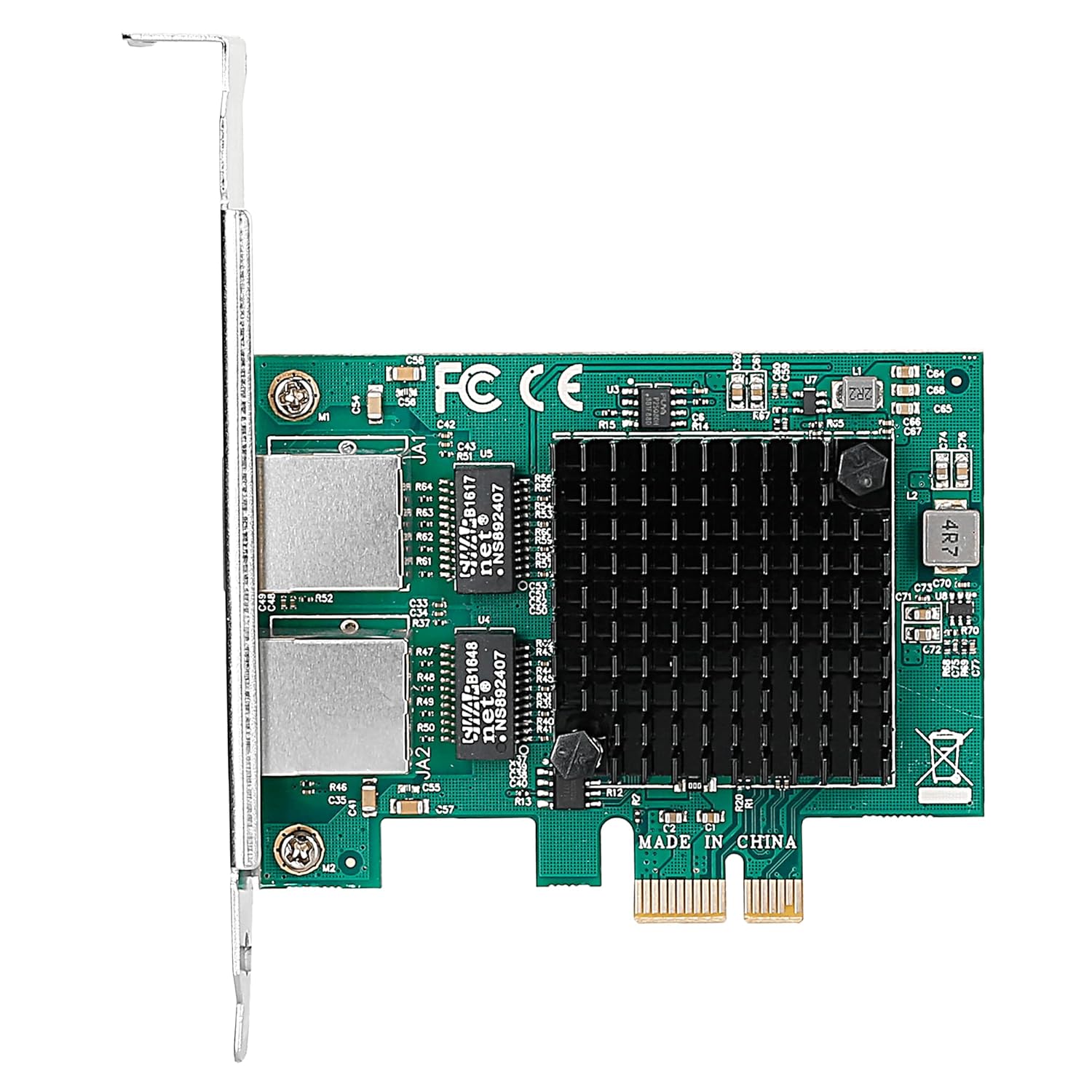 Eira Pcie X1 To 2-Port Gigabit Lan Card (Intel 82571 Chipset) Er3027 - Image 2