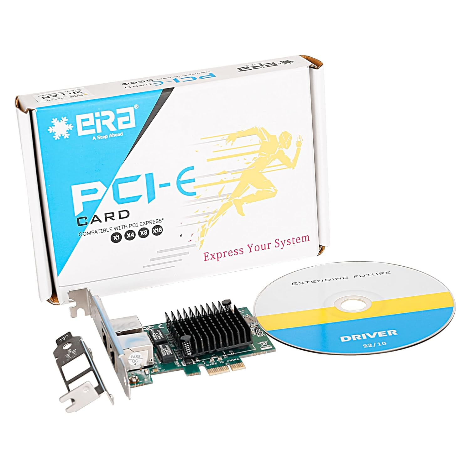 Eira Pcie X1 To 2-Port Gigabit Lan Card (Intel 82571 Chipset) Er3027 - Image 3