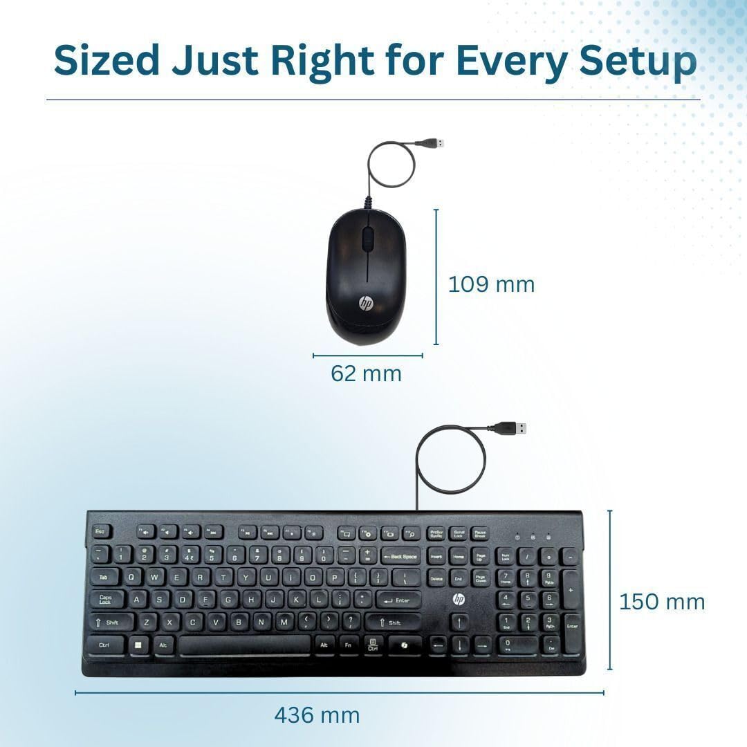 Hp 115 Wired Keyboard And Mouse Combo - Image 2