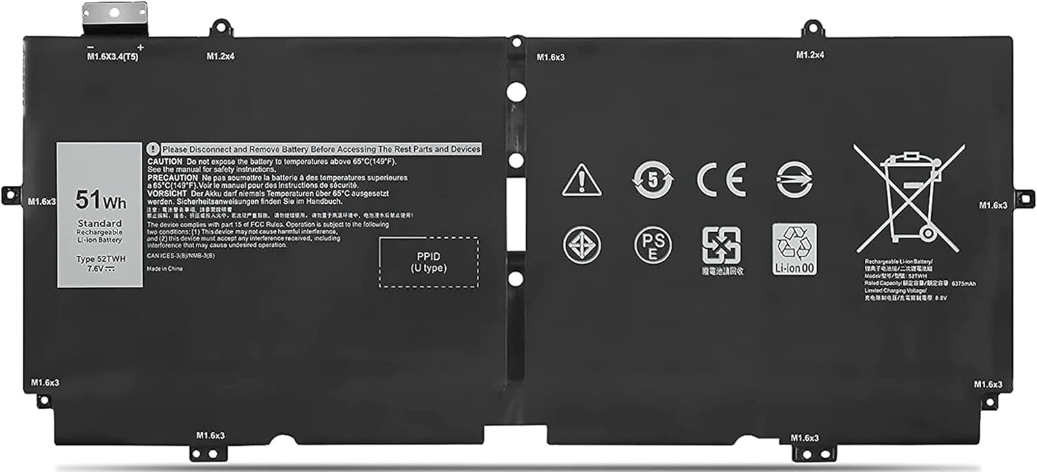Dell Xps 13 7390 52Twh Laptop Battery
