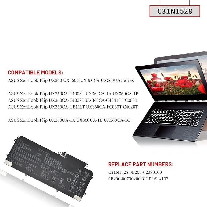 Asus C31N1528 Laptop Battery - Image 2