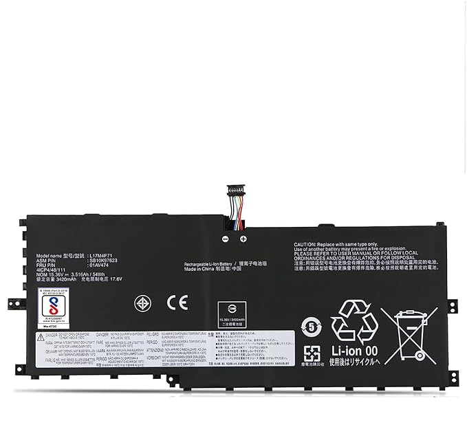 Lenovo Thinkpad Yoga Sb10K97638 L17C4P71 Laptop Battery