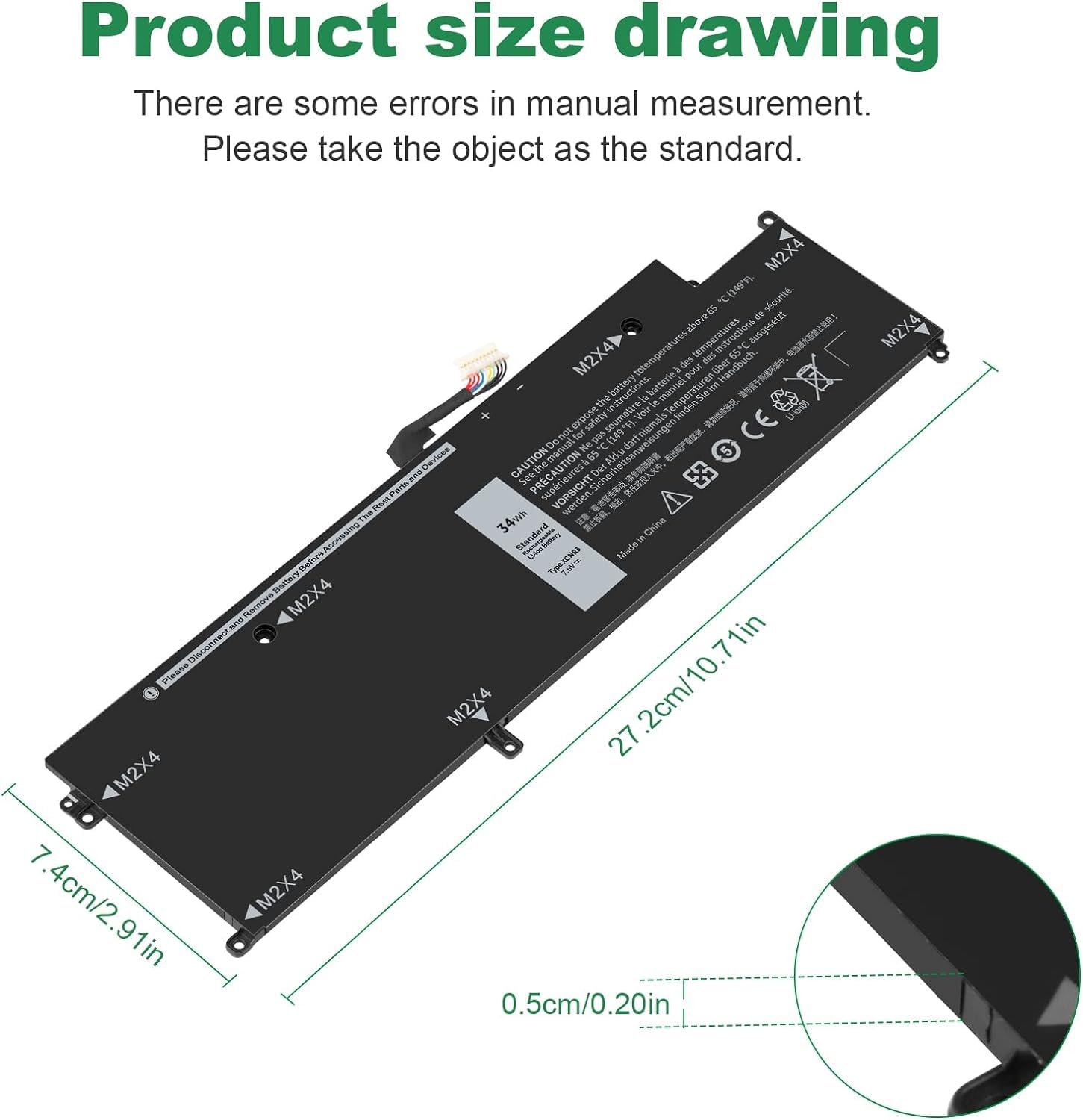 Dell P63Ny Laptop Battery - Image 2