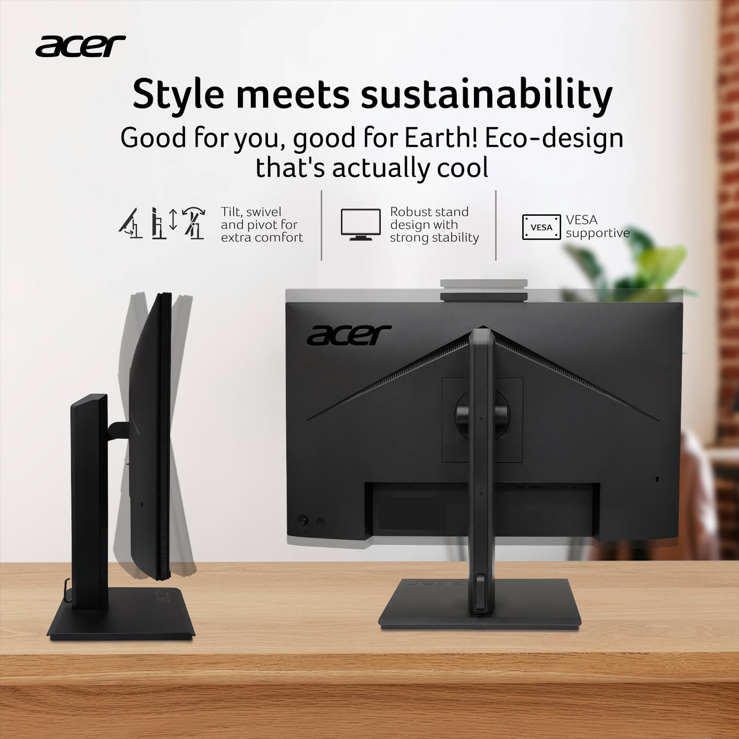 Acer B247Q 21.5 Inch Ips Full Hd Monitor With Ir Webcam - Image 3
