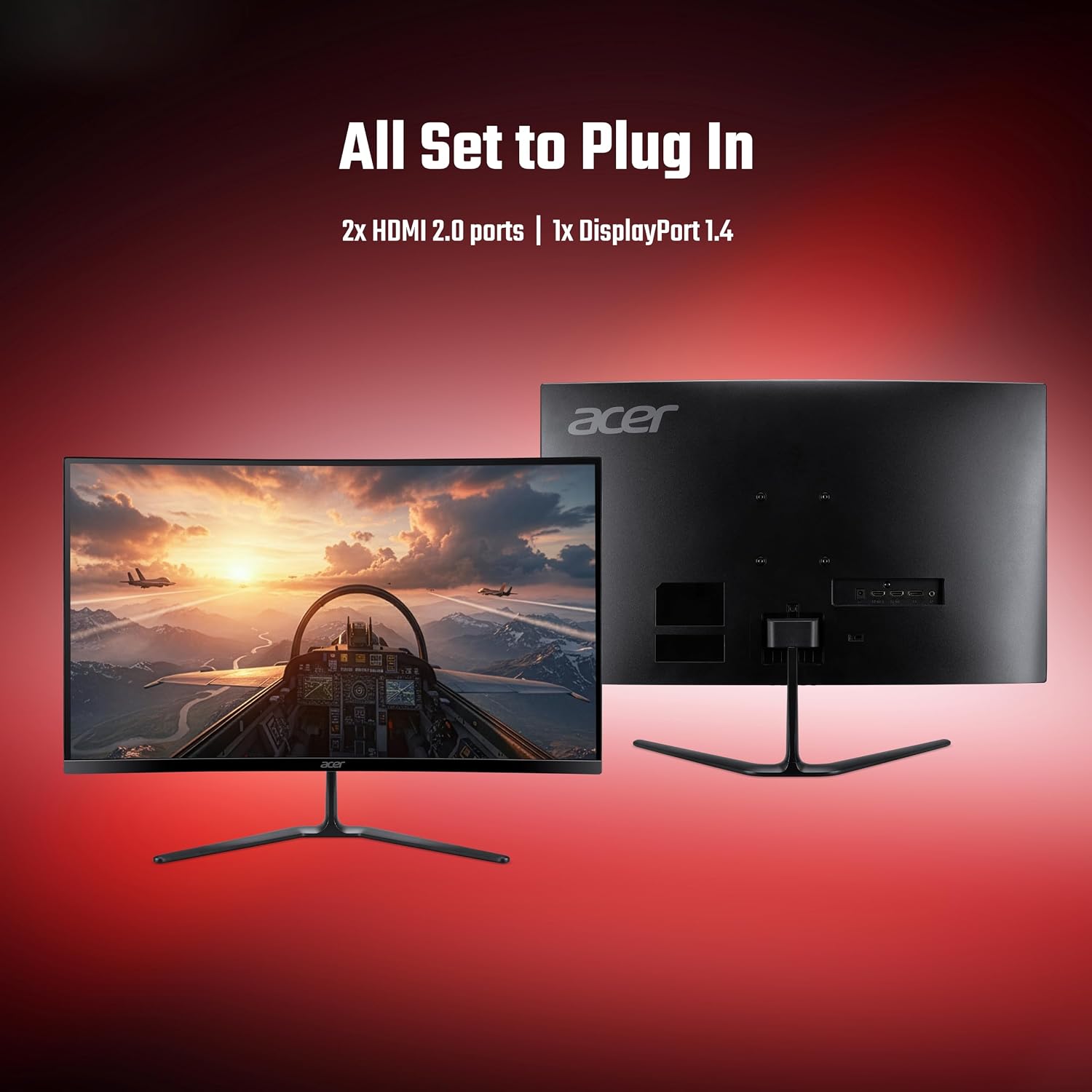 Acer Nitro Ed270 X0 27 Inch Full Hd Curved Gaming Monitor - Image 4