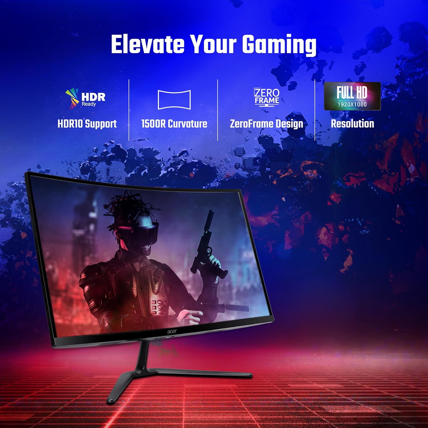Acer Ed270 Z 27 Inch Full Hd 1500 R Curved Gaming Backlit Led Lcd Monitor - Image 2