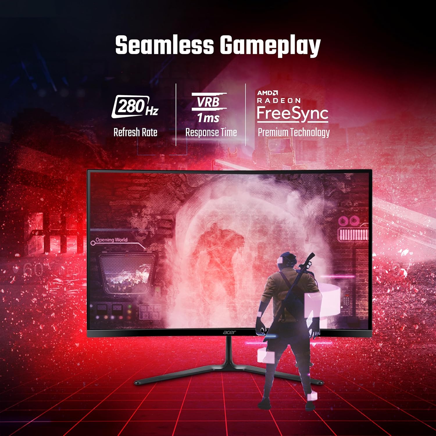 Acer Ed270 Z 27 Inch Full Hd 1500 R Curved Gaming Backlit Led Lcd Monitor - Image 3